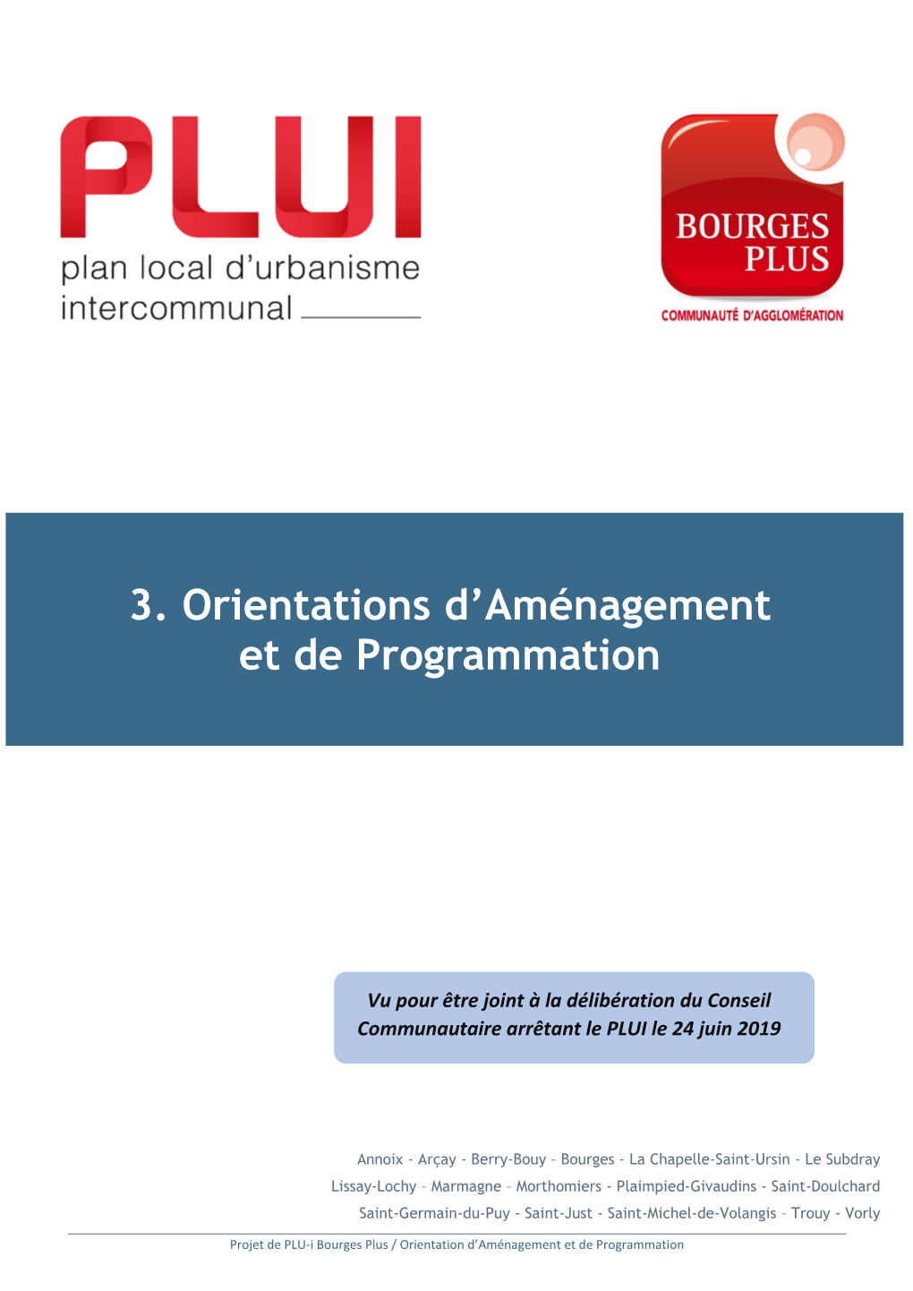 3. Orientations D'aménagement Et De Programmation