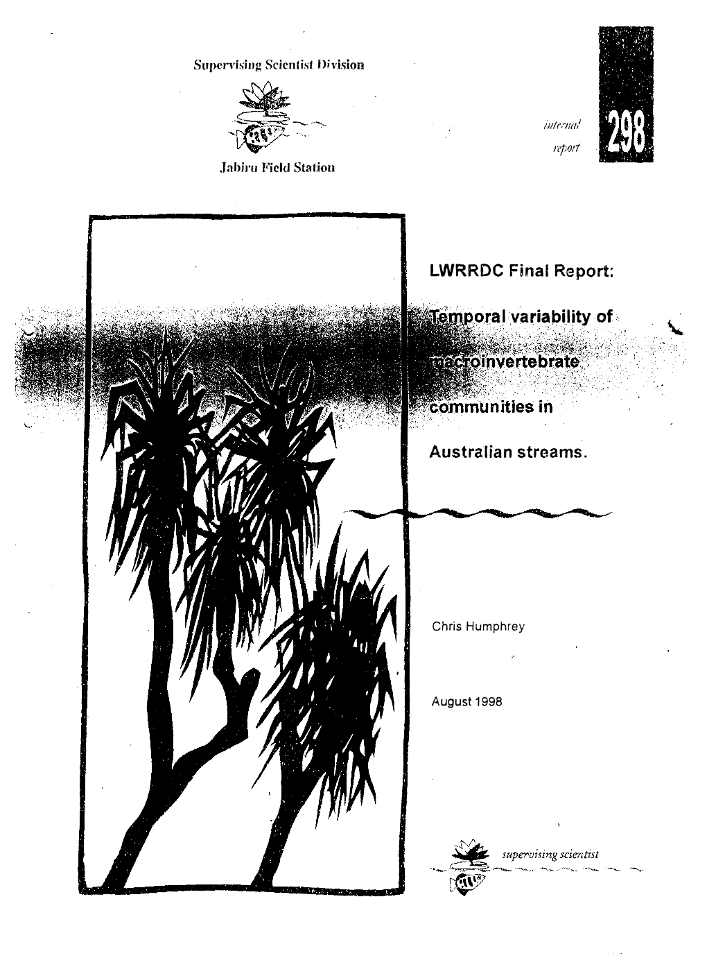 Final Report: Temporal Variability of Macroinvertebrate Communities In