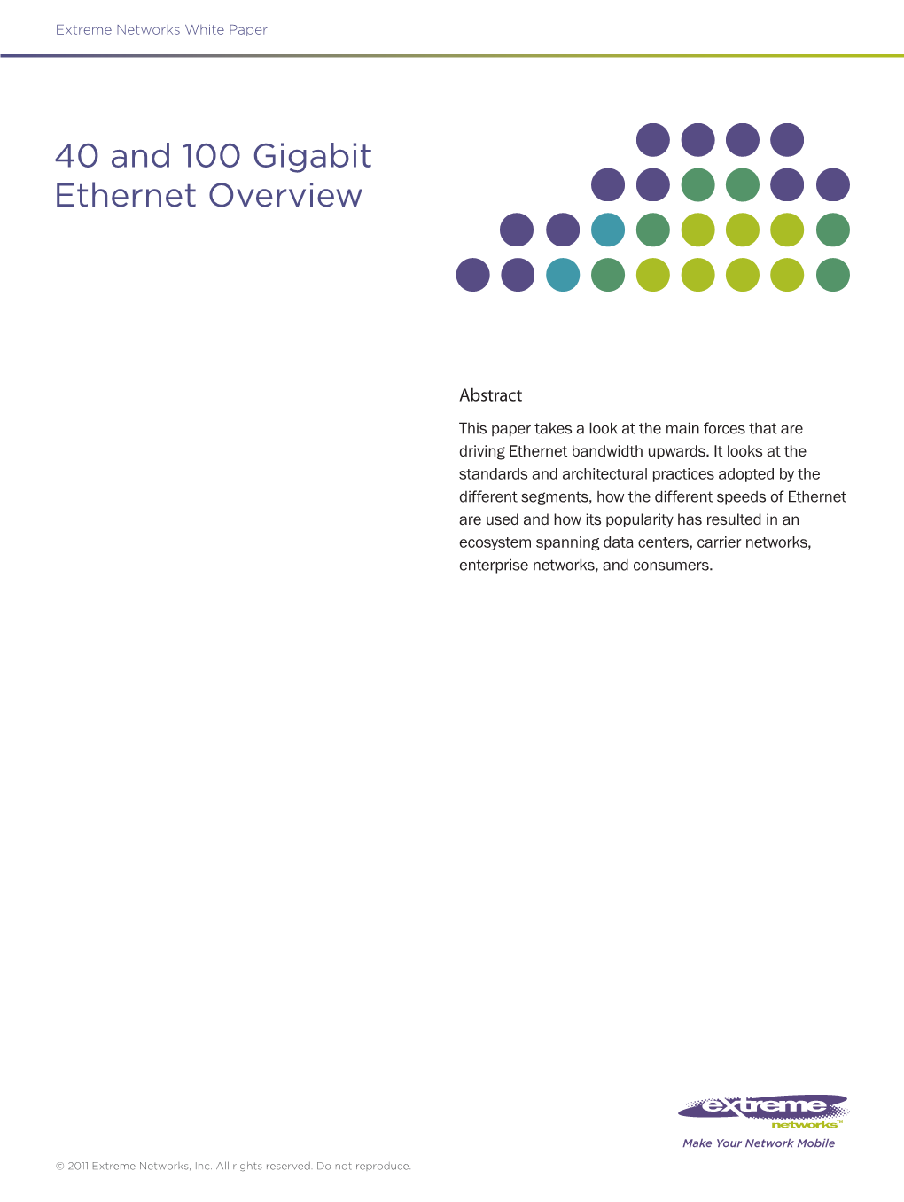 40 and 100 Gigabit Ethernet Overview