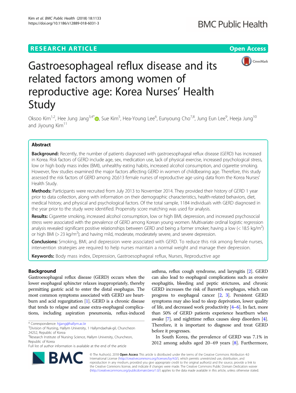 Gastroesophageal Reflux Disease and Its Related