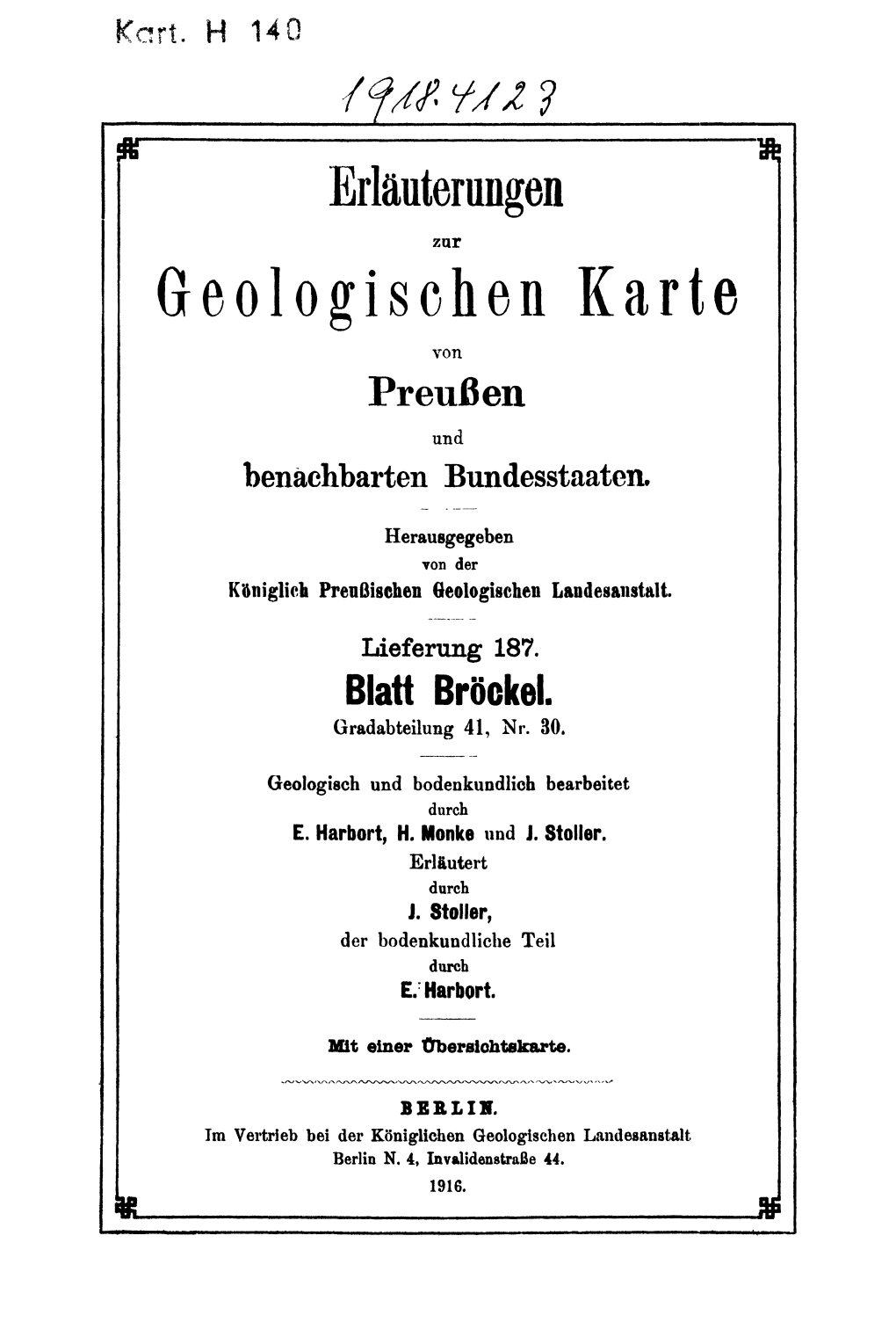 Geologischen Karte