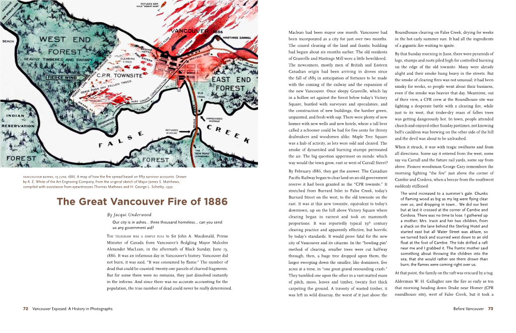 The Great Vancouver Fire of 1886 East