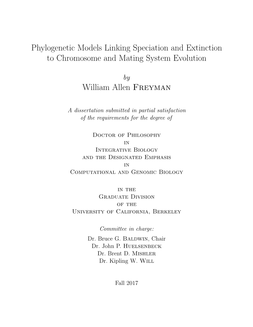 Phylogenetic Models Linking Speciation and Extinction to Chromosome and Mating System Evolution