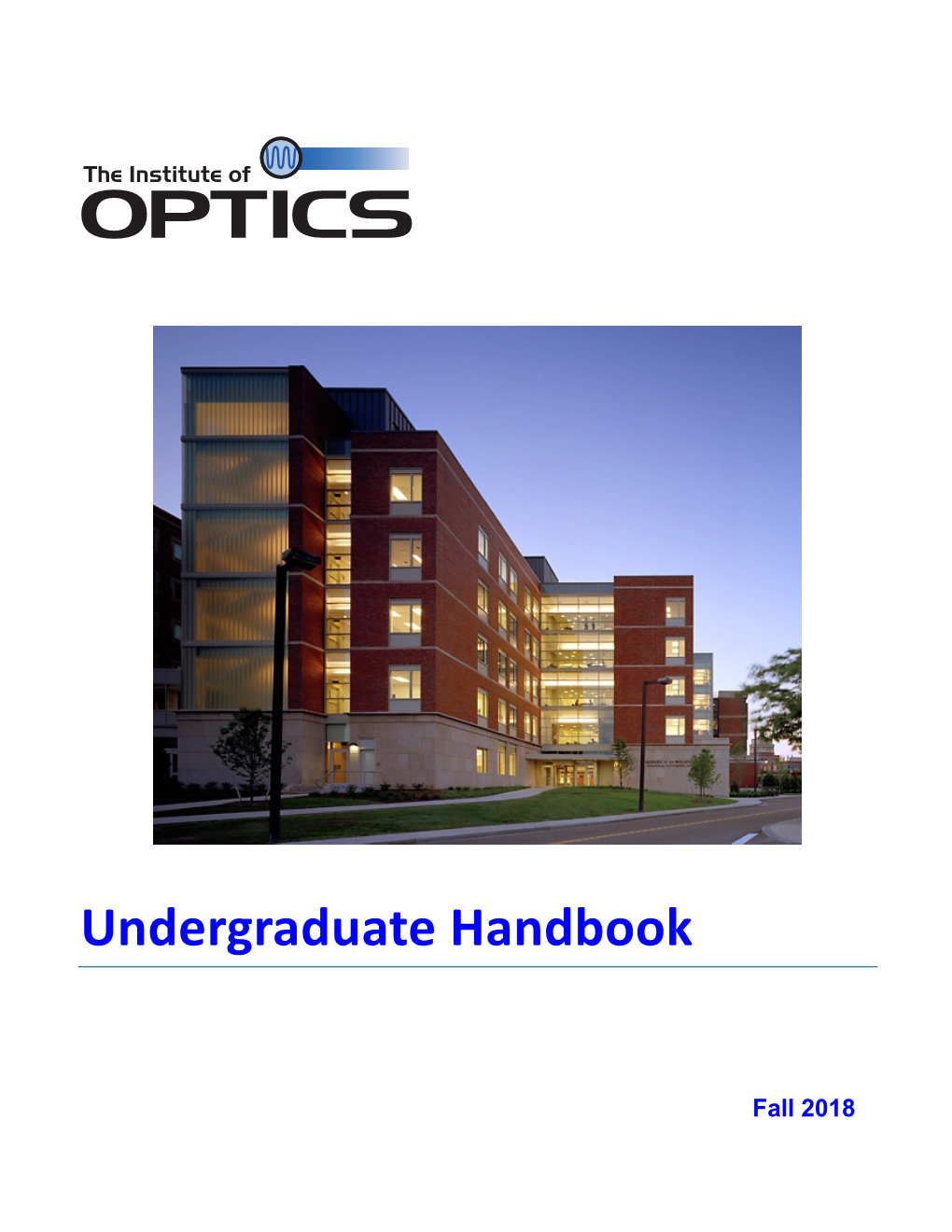 Undergraduate Handbook