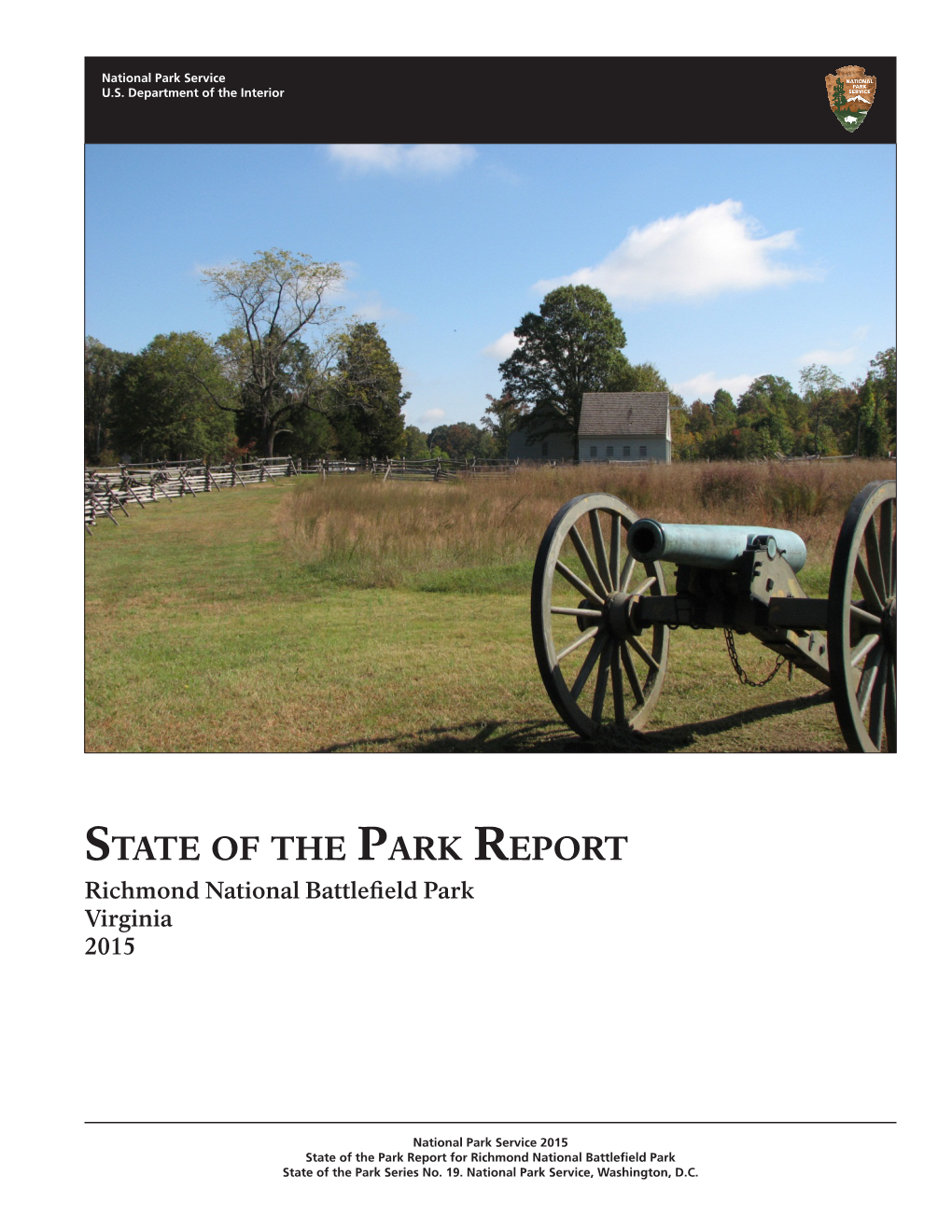 State of the Park Report, Richmond National Battlefield Park, Virginia