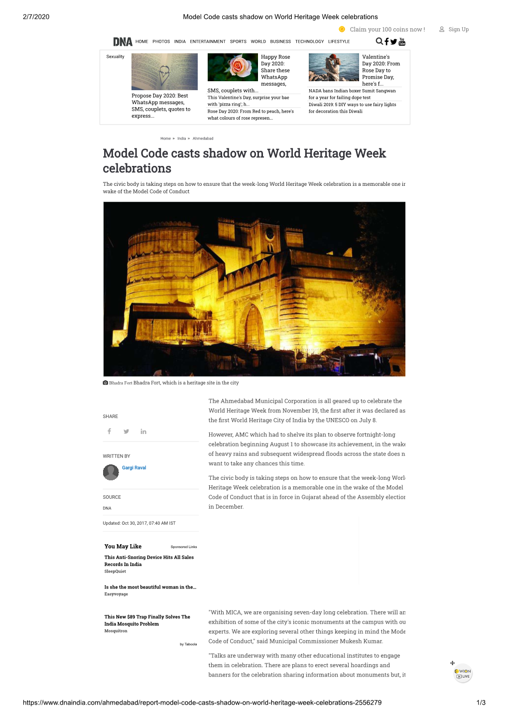 Model Code Casts Shadow on World Heritage Week Celebrations