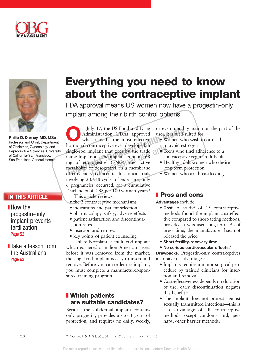 Everything You Need to Know About the Contraceptive Implant FDA Approval Means US Women Now Have a Progestin-Only Implant Among Their Birth Control Options