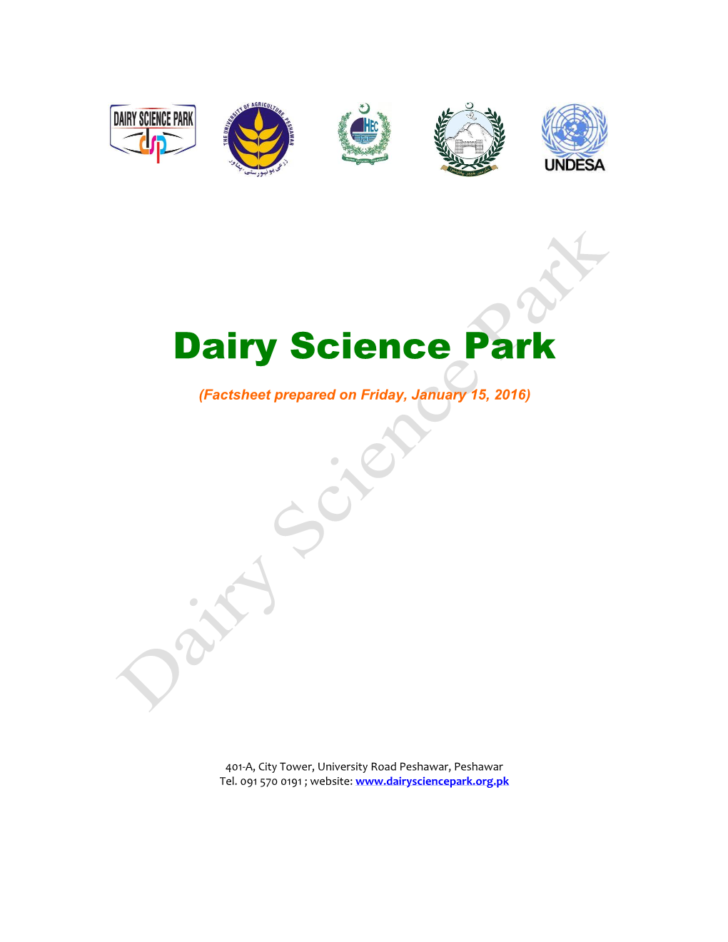 Dairy Science Park