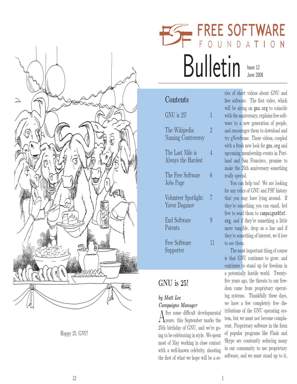 Bulletin Issue 12