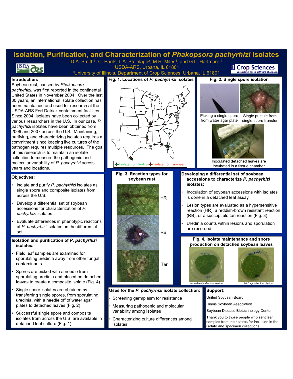 Isolation, Purification, and Characterization of Phakopsora Pachyrhizi Isolates D.A