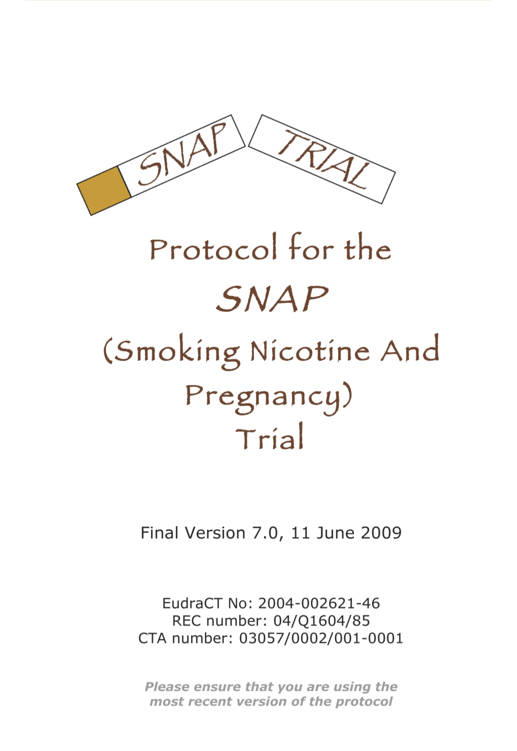 A Randomised Placebo-Controlled Trial of Nicotine Replacement