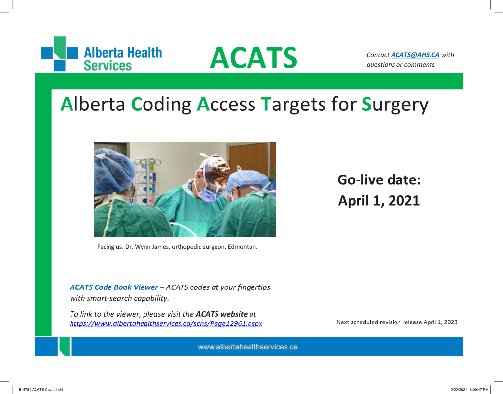 ACATS Code Book 2019-2021