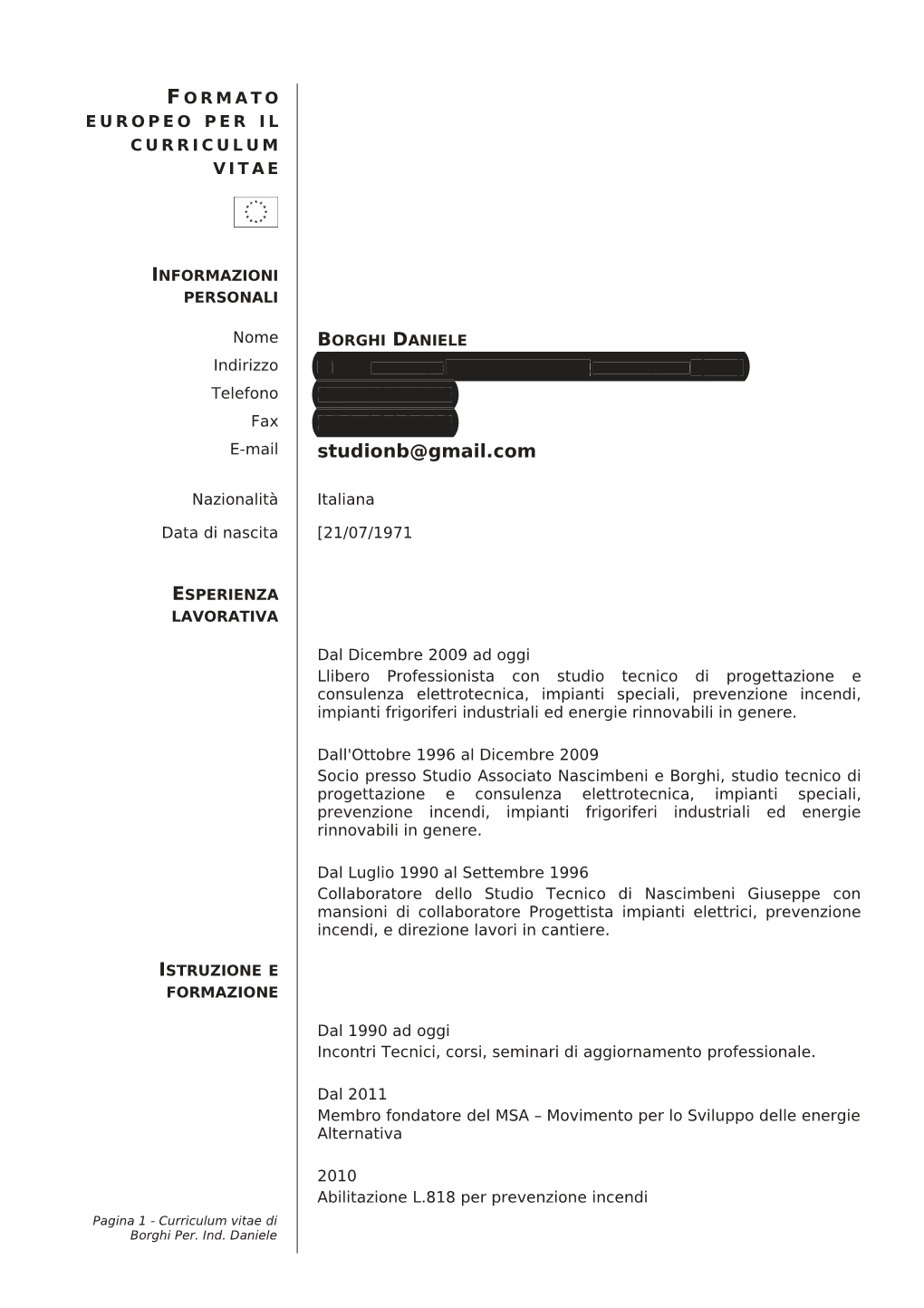 CV Per. Ind. Borghi Daniele.Pdf