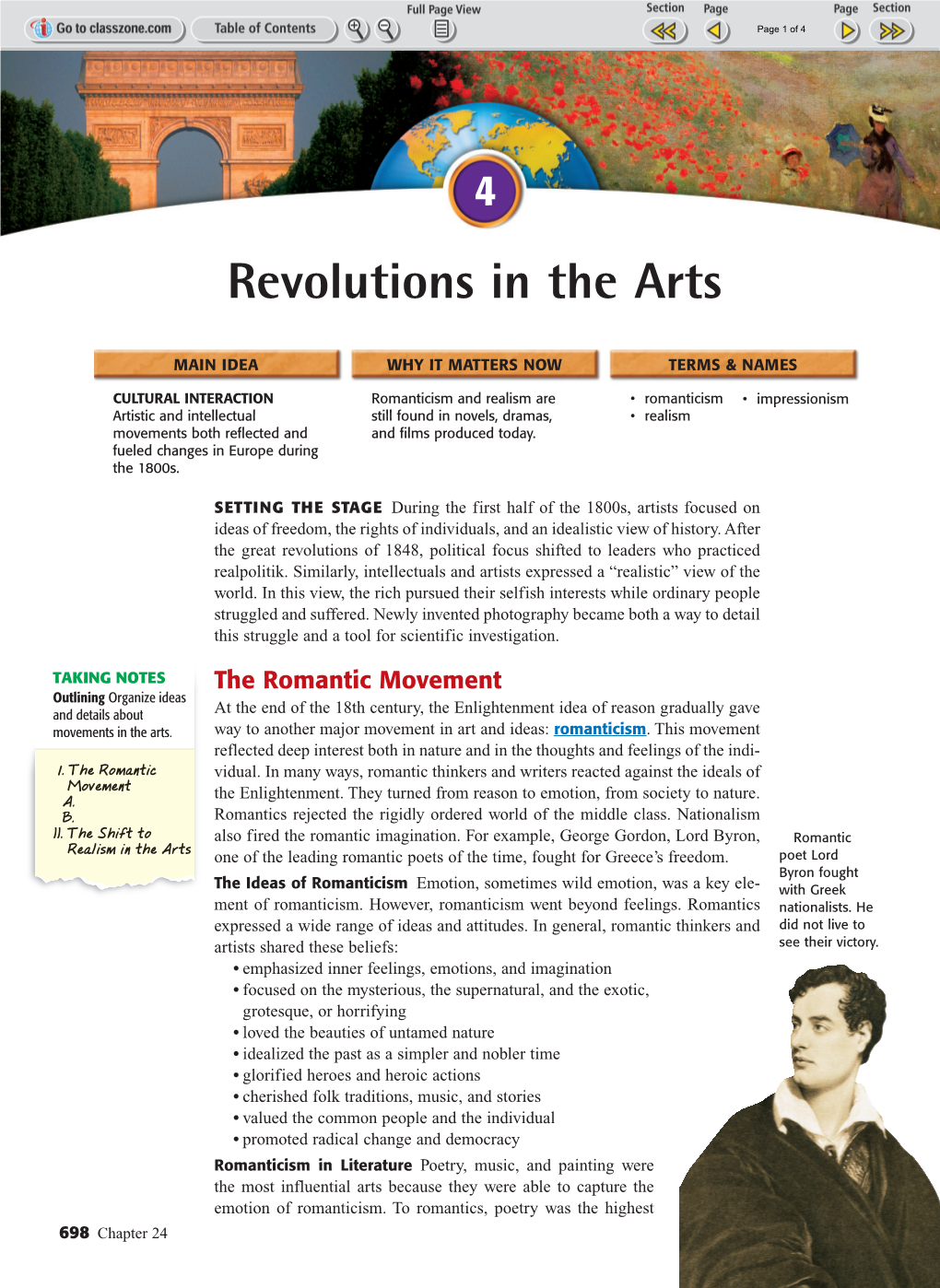 Revolutions in the Arts