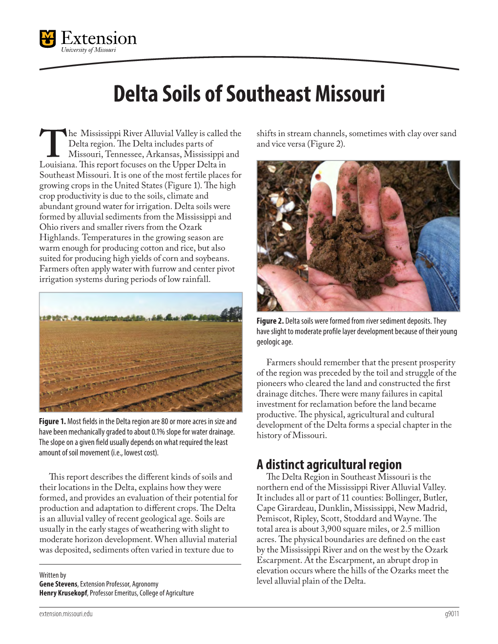 Delta Soils of Southeast Missouri