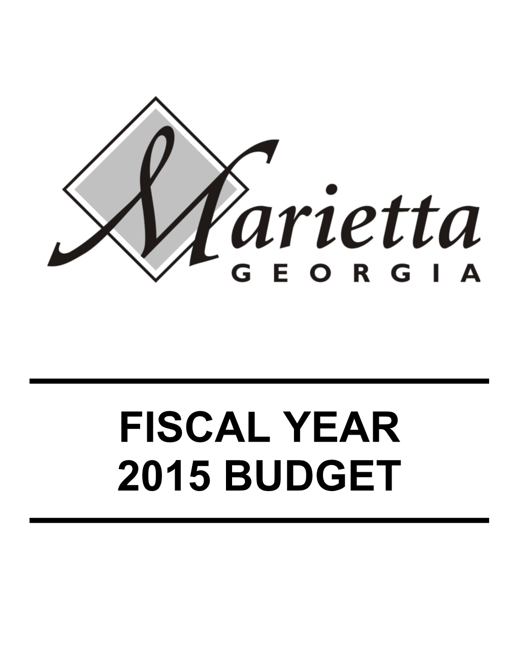 Fiscal Year 2015 Budget