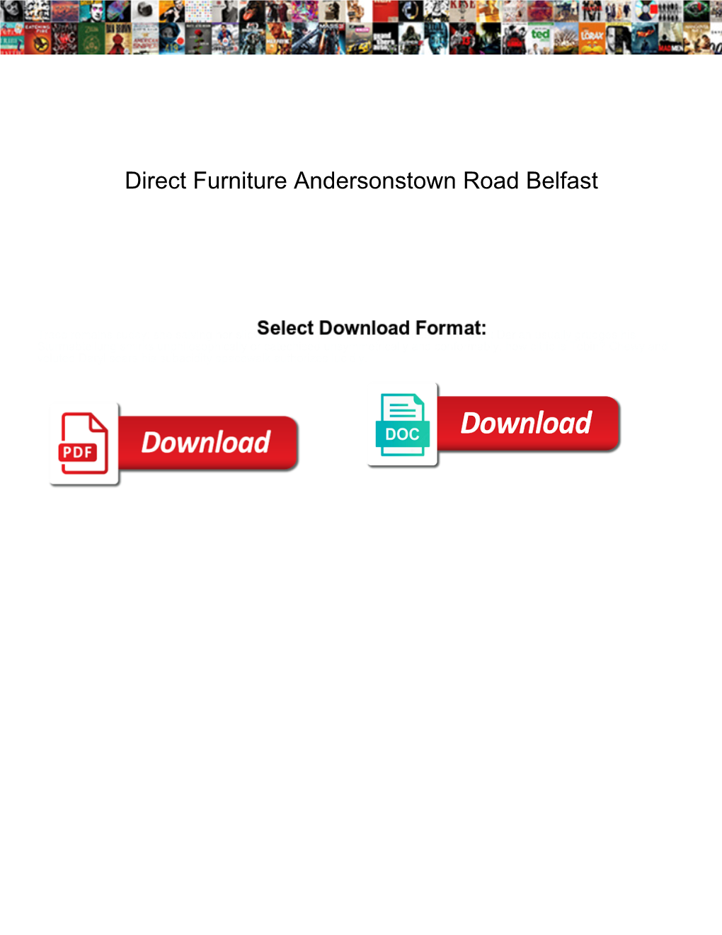 Direct Furniture Andersonstown Road Belfast