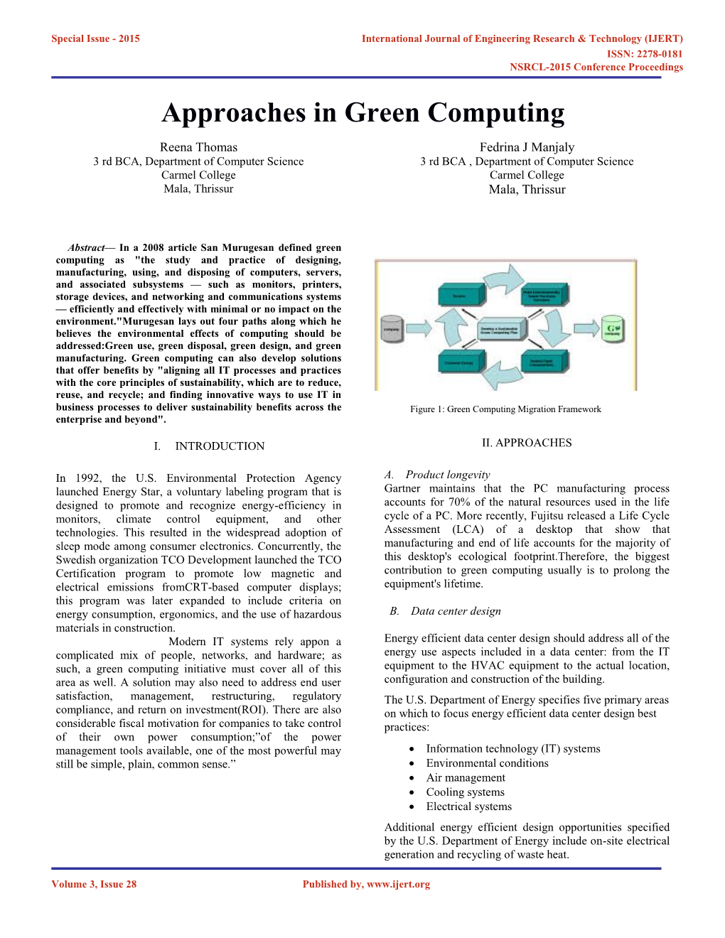 Approaches in Green Computing
