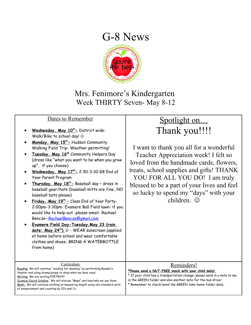 Mrs. Fenimore S Kindergarten