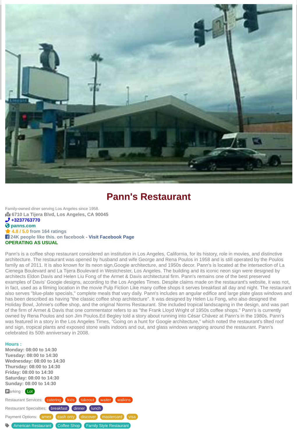 Pann's Restaurant