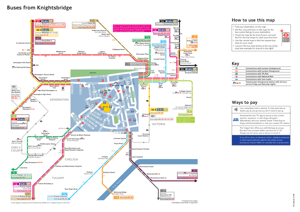 Buses from Knightsbridge