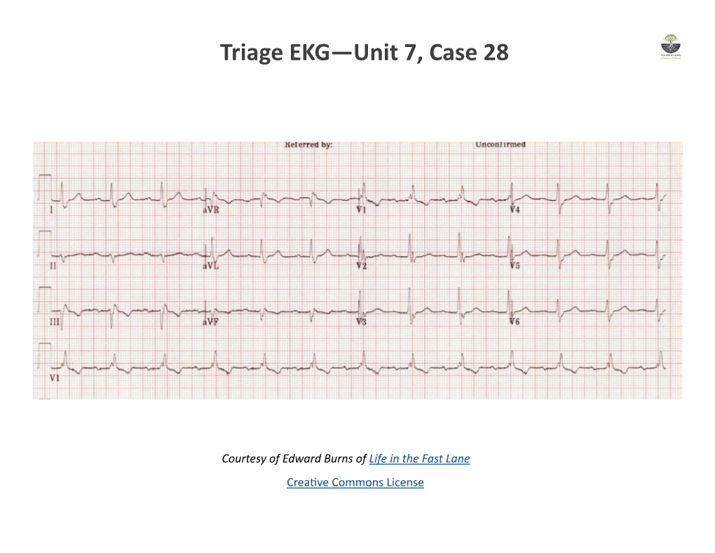 Triage EKG—Unit 7, Case 28