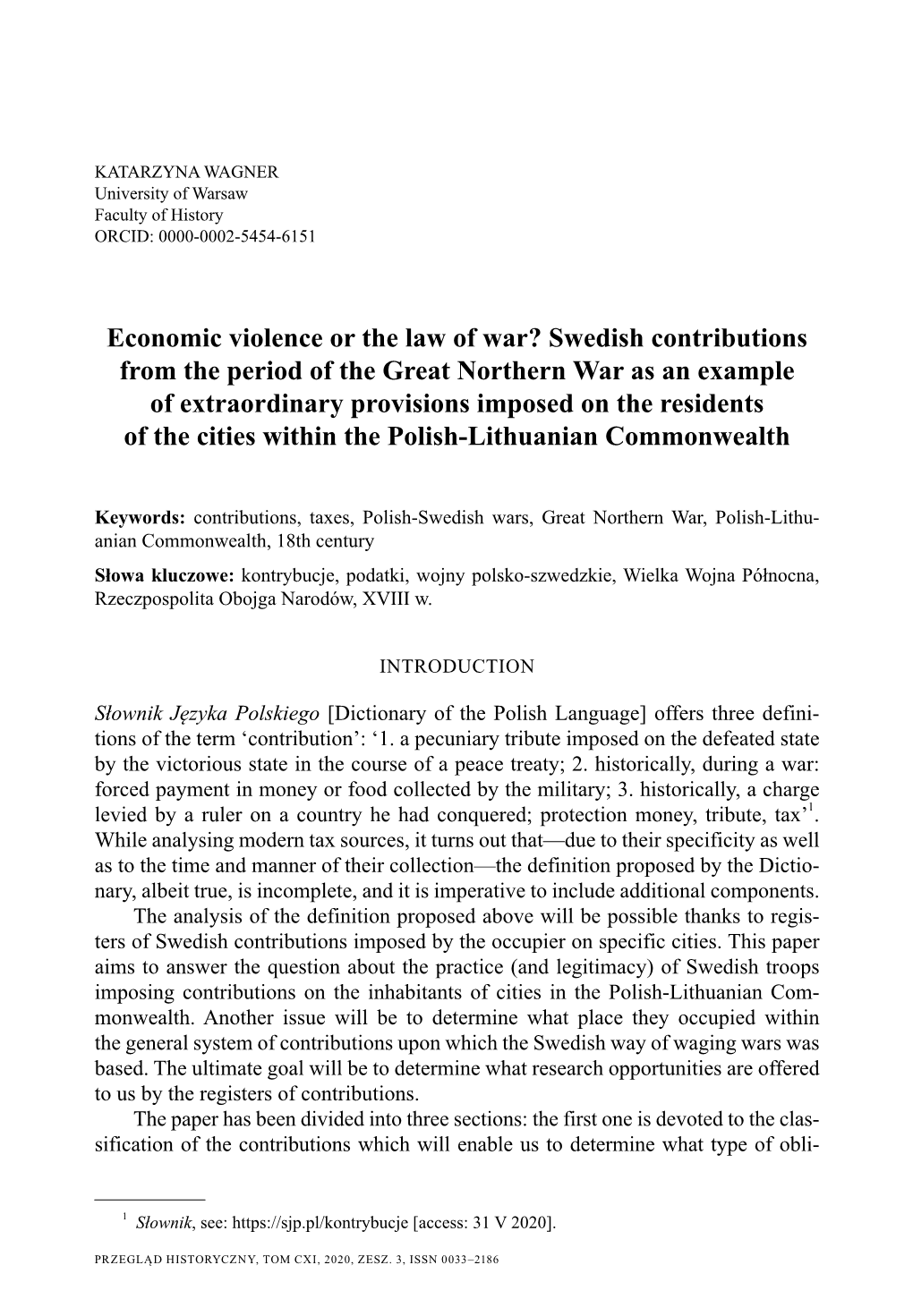 Economic Violence Or the Law of War? Swedish Contributions From