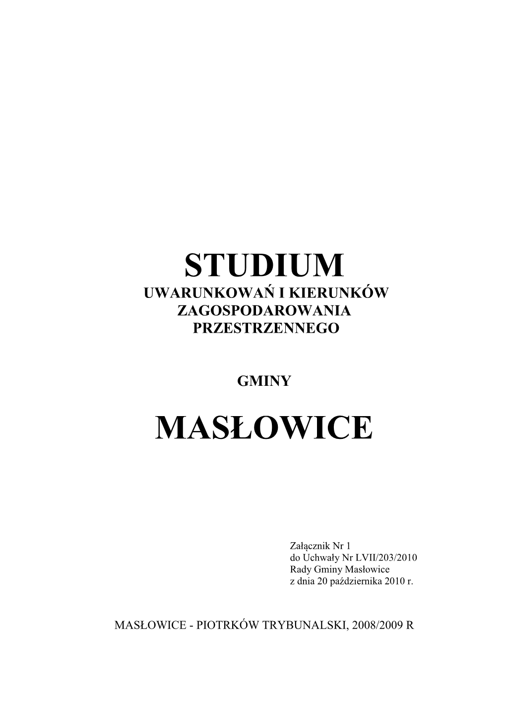 Studium Masłowice