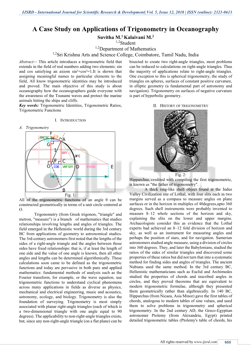 International Journal for Scientific Research & Development| Vol. 5, Issue 12, 2018 | ISSN (Online): 2321-0613