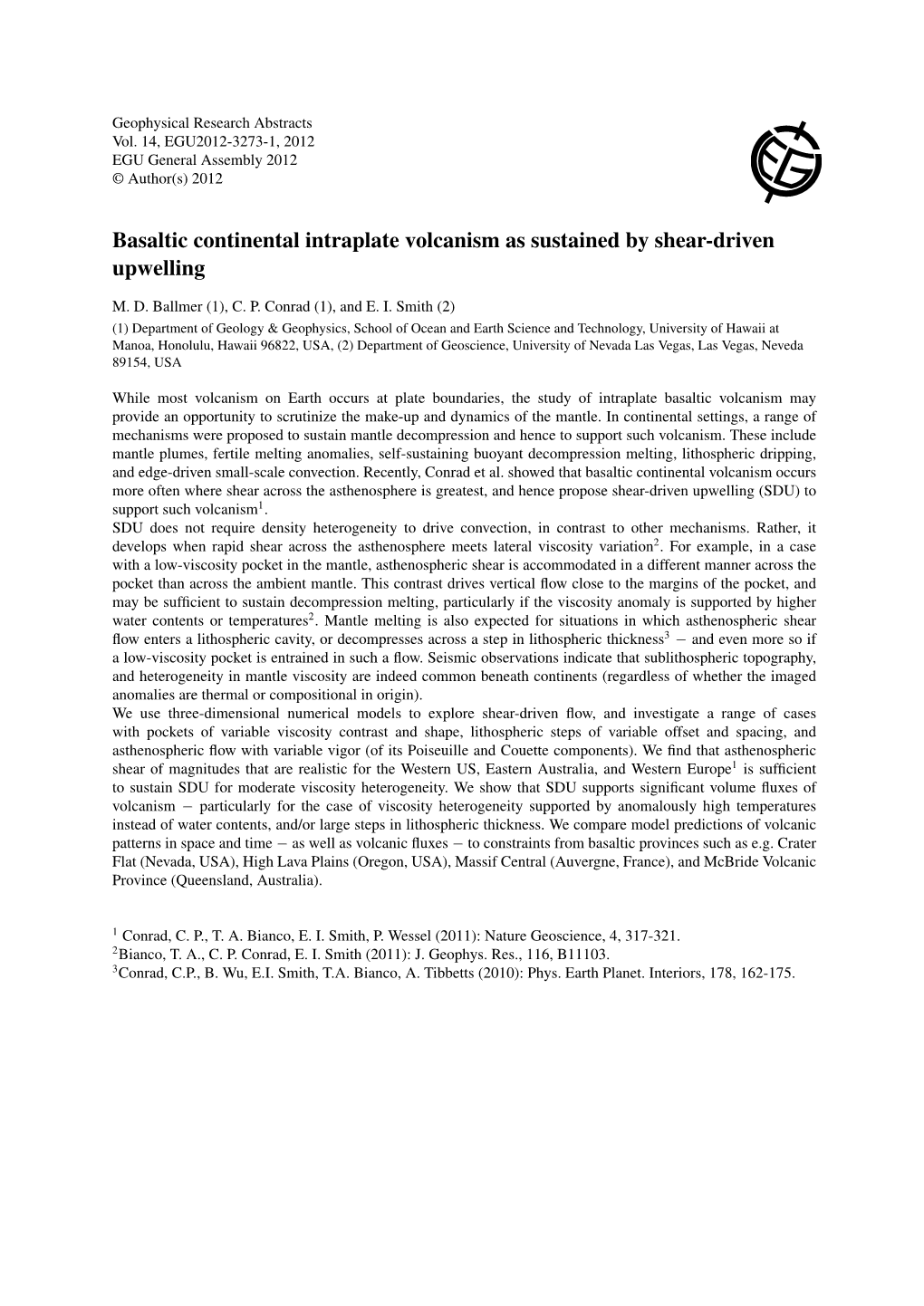 Basaltic Continental Intraplate Volcanism As Sustained by Shear-Driven Upwelling