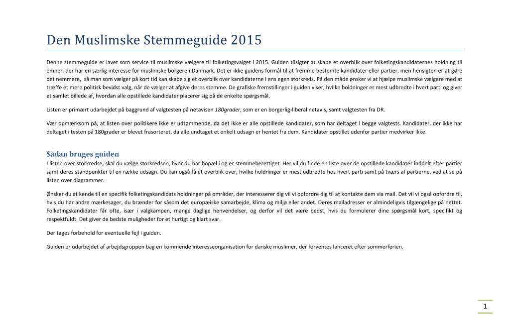 Den Muslimske Stemmeguide 2015