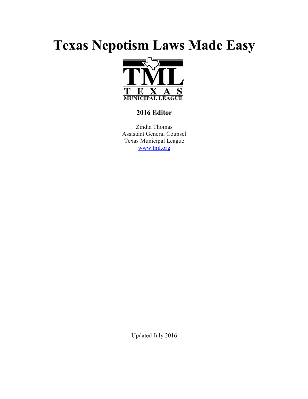 Texas Nepotism Laws Made Easy