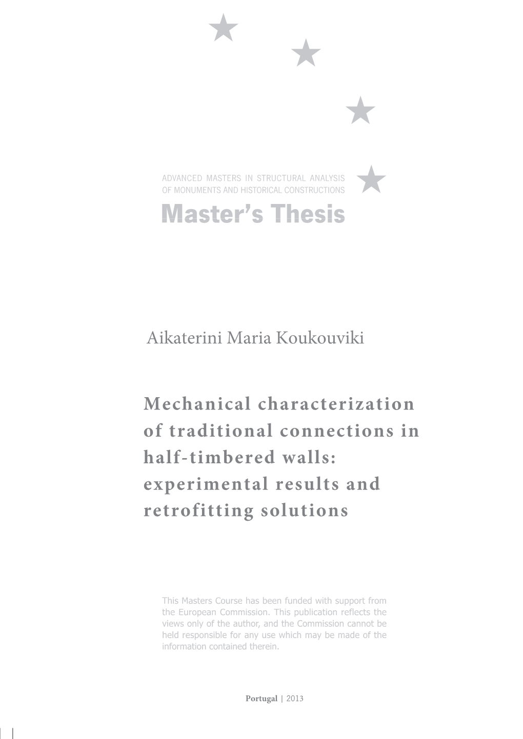 Mechanical Characterization of Traditional Connections in Half-Timbered Walls: Experimental Results and Retrofitting Solutions
