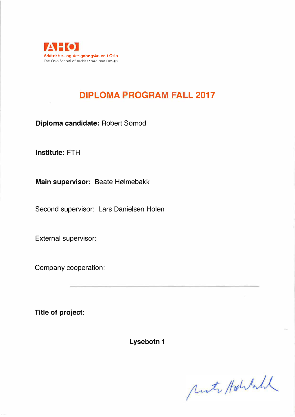Diploma Rogra M Fall 2017