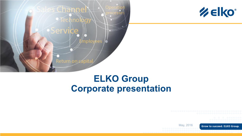 ELKO Group Corporate Presentation
