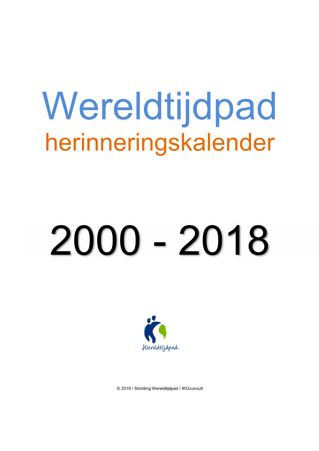 'Wereldtijdpad Herinneringskalender' (Pdf)