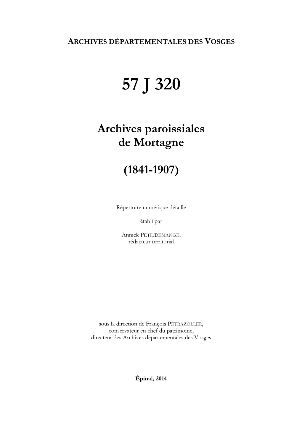 Archives De La Paroisse De Mortagne.Pdf