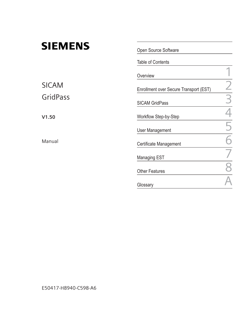 SICAM Gridpass 3