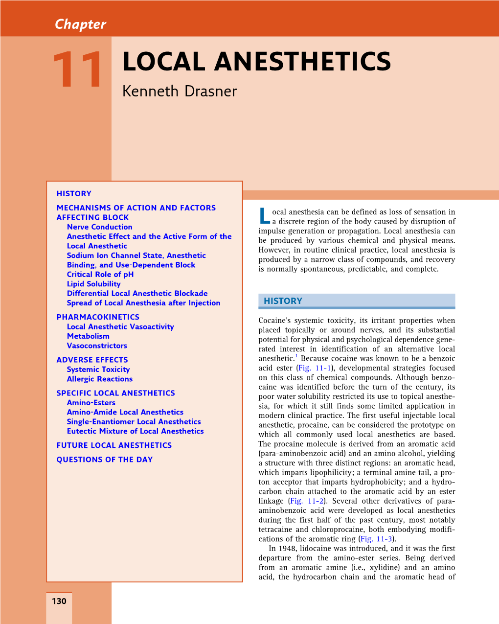 Chapter 11 Local Anesthetics