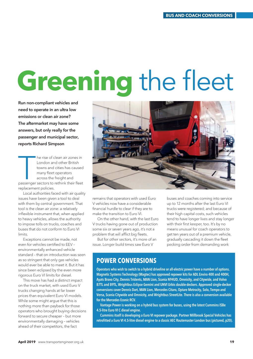 Greening the Fleet