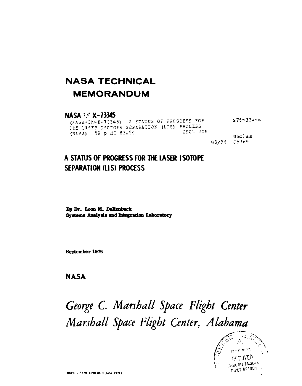 Laser Isotope Separation (LIS), Technical and Economic