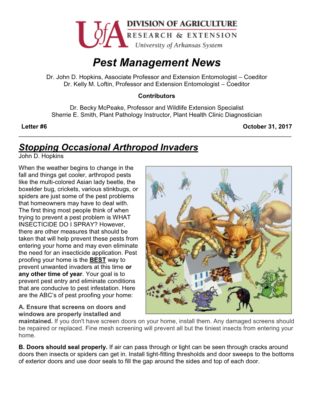 Pest Management News