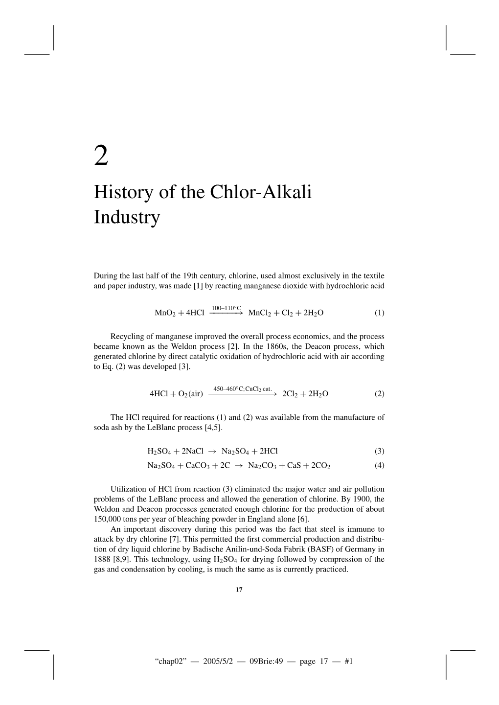 History of the Chlor-Alkali Industry