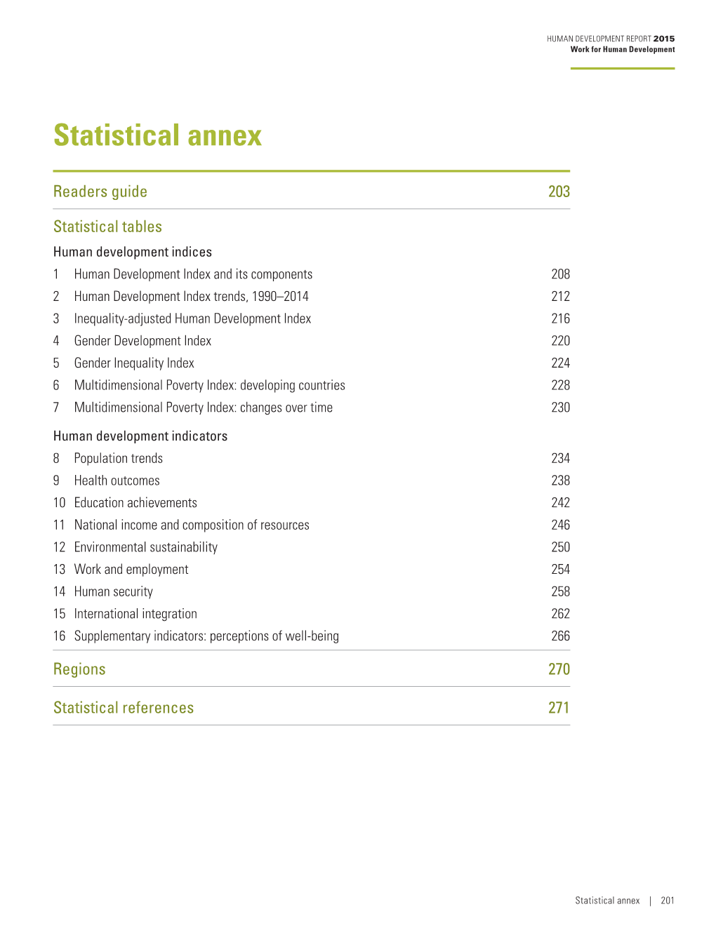 Statistical Annex