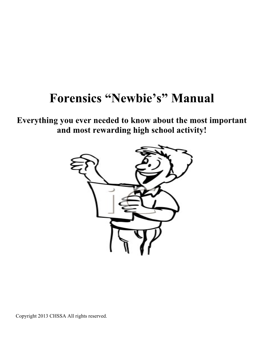 Forensics “Newbie's” Manual