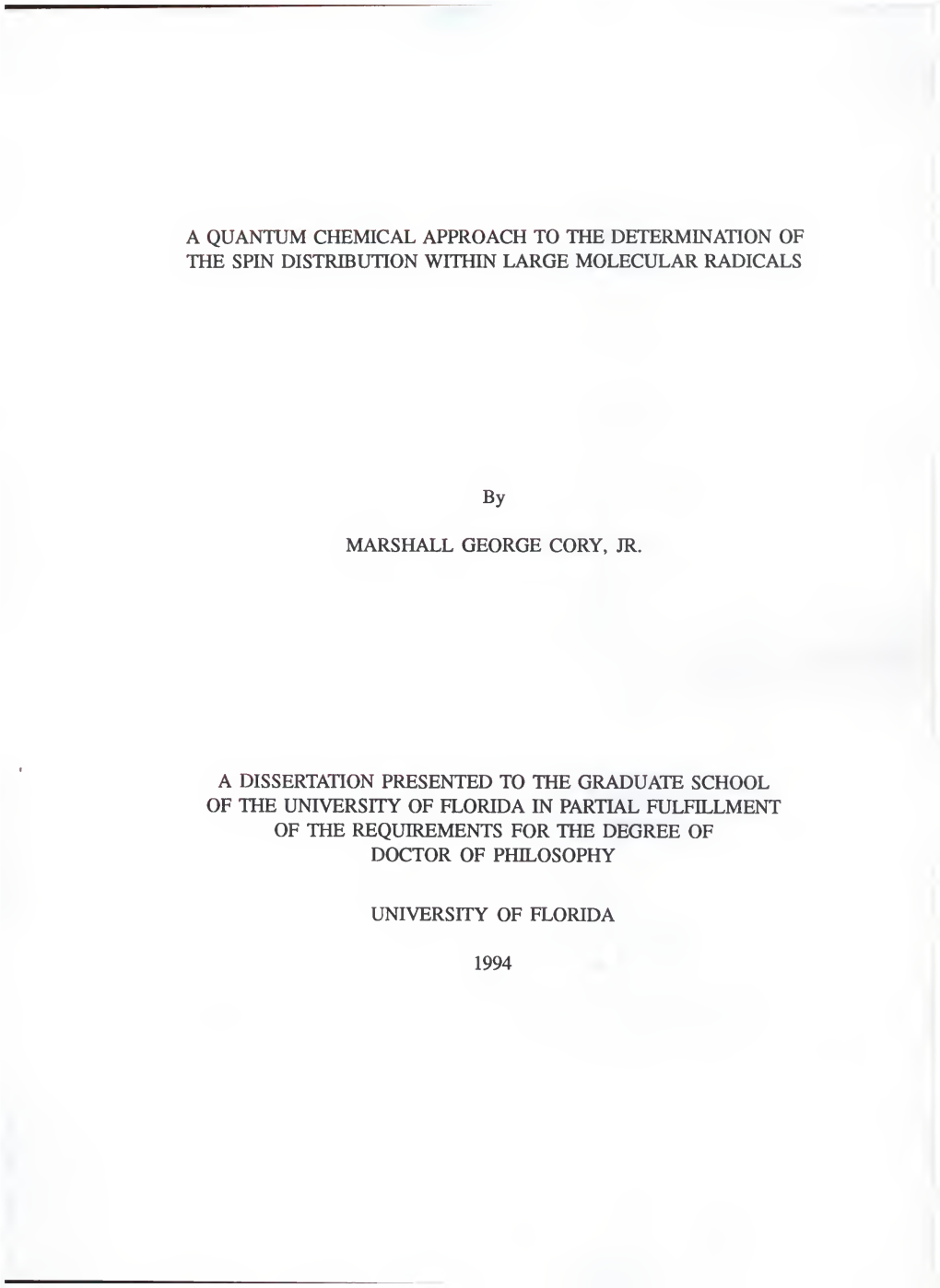 The Spin Distribution Within Large Molecular Radicals