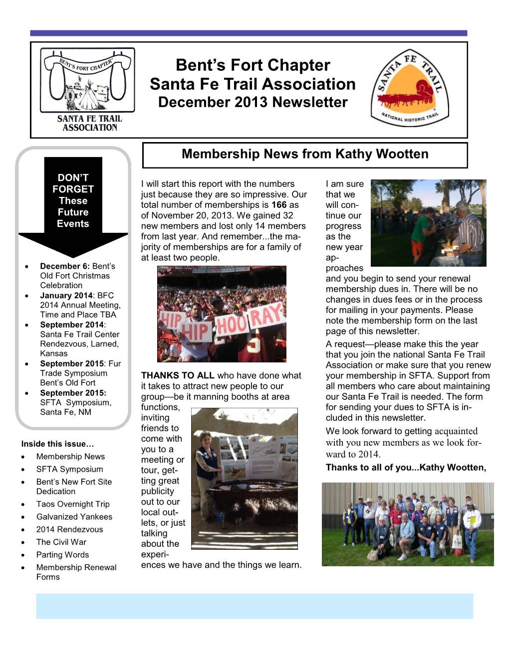 Bent's Fort Chapter Santa Fe Trail Association