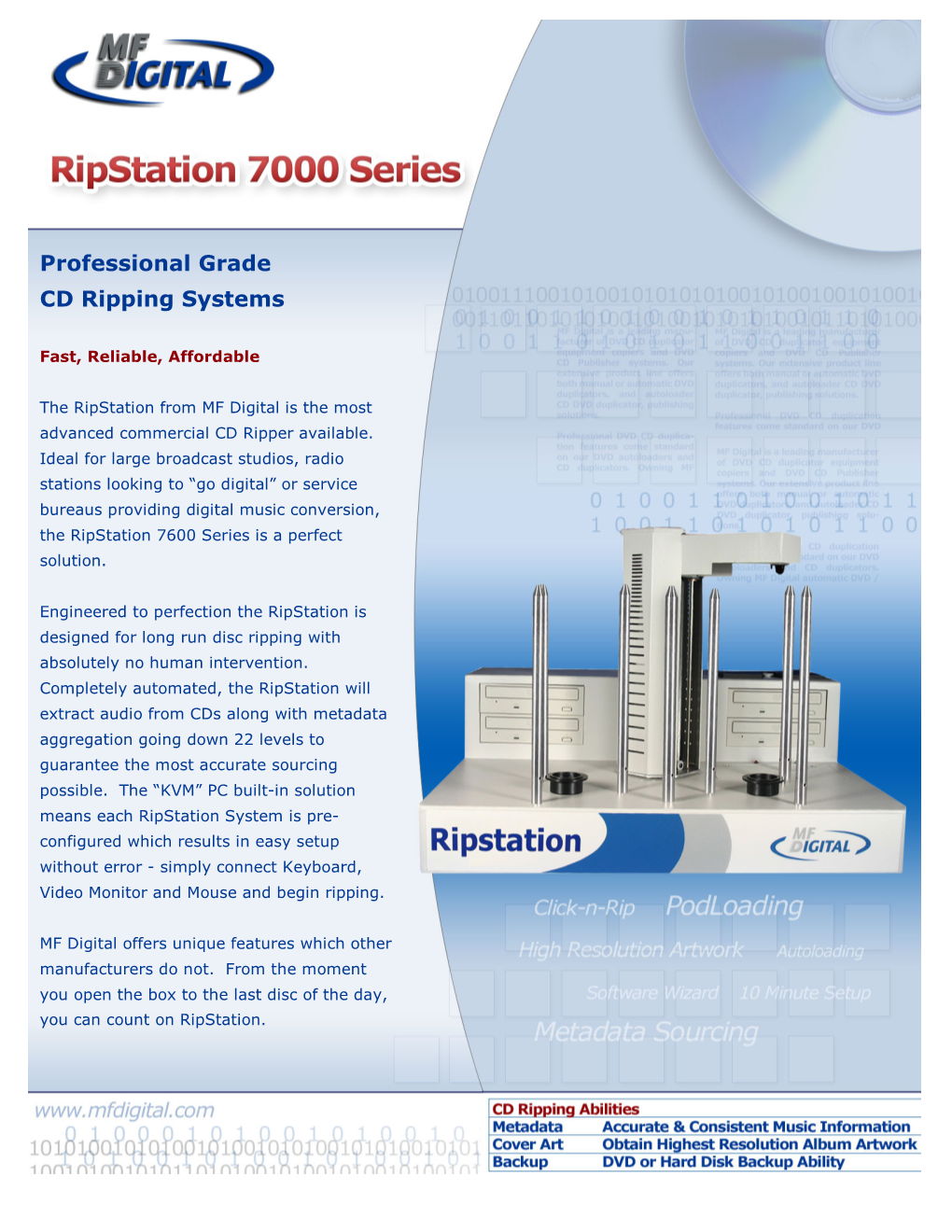 Professional Grade CD Ripping Systems