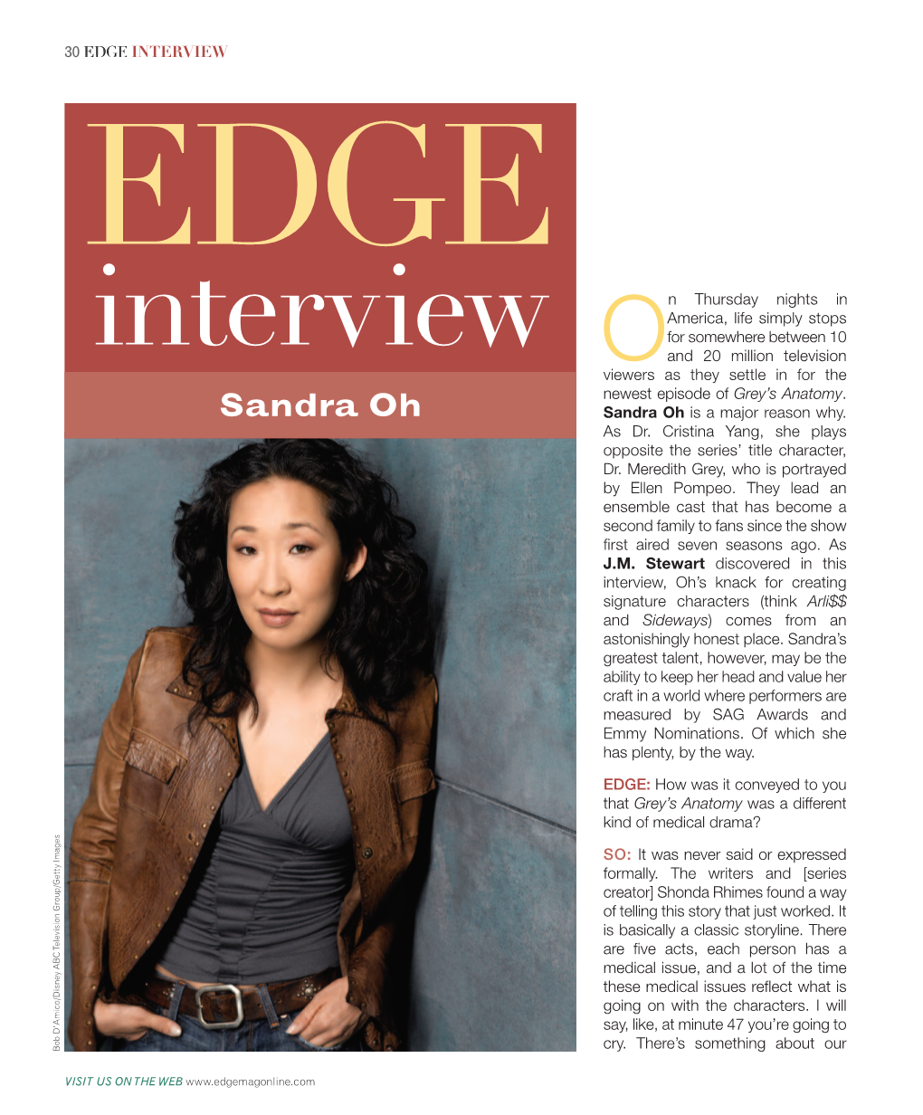 Sandra Oh Sandra Oh Is a Major Reason Why