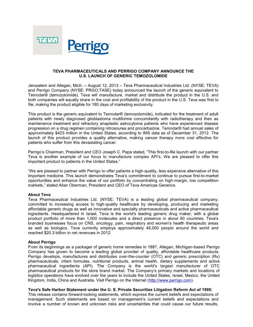 Teva to Acquire Cogenesys